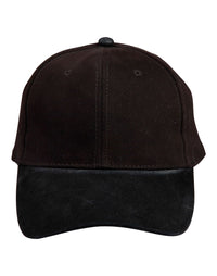 Premium Suede Peak Cap with Heavy Brushed Cotton Fabric thumbnail 9