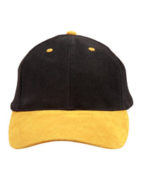 Premium Suede Peak Cap with Heavy Brushed Cotton Fabric thumbnail 8