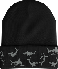 Swim With Sharks Insulated Reflective Beanie thumbnail 1