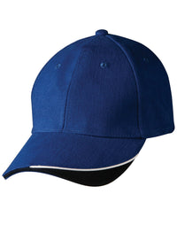 The Edge Two-Tone Heavy Brushed Sandwich Peak Cap thumbnail 14 the edge, two tone heavy brushed sandwich peak - madhats.com.au