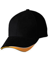 The Edge Two-Tone Heavy Brushed Sandwich Peak Cap thumbnail 9 the edge, two tone heavy brushed sandwich peak - madhats.com.au