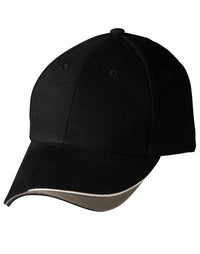 The Edge Two-Tone Heavy Brushed Sandwich Peak Cap thumbnail 11 the edge, two tone heavy brushed sandwich peak - madhats.com.au