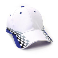 Torino Structured 6-Panel Cap with Racing Embroidery and Sandwich Peak thumbnail 3 torino cap - madhats.com.au