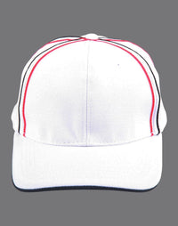 Tri-Colour Pique Mesh Structured Cap with UPF 50+ Protection thumbnail 3 tri-color pique mesh structured cap - madhats.com.au