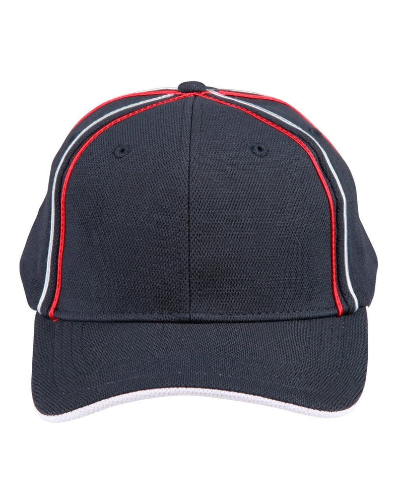 
            
                Load image into Gallery viewer, Tri-color pique mesh structured cap - madhats.com.au
            
        