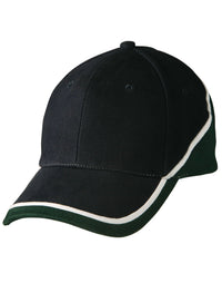 Tri-color Heavy Brushed Cotton Baseball Cap with Adjustable Strap thumbnail 8 tri-color sue heavy brushed cotton cap - madhats.com.au