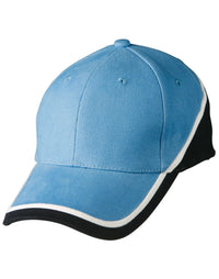 Tri-color Heavy Brushed Cotton Baseball Cap with Adjustable Strap thumbnail 14 tri-color sue heavy brushed cotton cap - madhats.com.au