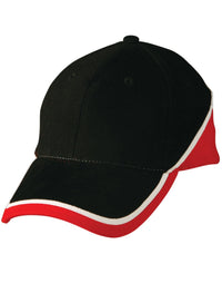 Tri-color Heavy Brushed Cotton Baseball Cap with Adjustable Strap thumbnail 10 tri-color sue heavy brushed cotton cap - madhats.com.au