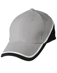 Tri-color Heavy Brushed Cotton Baseball Cap with Adjustable Strap thumbnail 6 tri-color sue heavy brushed cotton cap - madhats.com.au