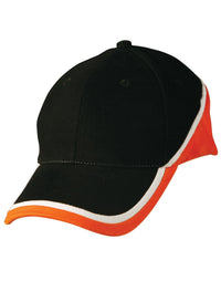 Tri-color Heavy Brushed Cotton Baseball Cap with Adjustable Strap thumbnail 3 tri-color sue heavy brushed cotton cap - madhats.com.au