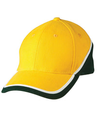 Tri-color Heavy Brushed Cotton Baseball Cap with Adjustable Strap thumbnail 5 tri-color sue heavy brushed cotton cap - madhats.com.au