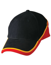 Tri-color Heavy Brushed Cotton Baseball Cap with Adjustable Strap thumbnail 7 tri-color sue heavy brushed cotton cap - madhats.com.au
