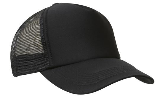 Premium 5-Panel Mesh Trucker Cap with Pre-Curved Peak