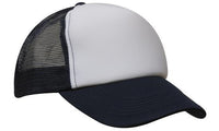 Premium 5-Panel Mesh Trucker Cap with Pre-Curved Peak thumbnail 6