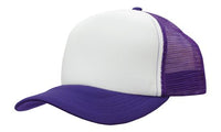Premium 5-Panel Mesh Trucker Cap with Pre-Curved Peak thumbnail 5