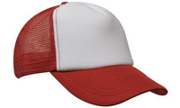 Premium 5-Panel Mesh Trucker Cap with Pre-Curved Peak thumbnail 4