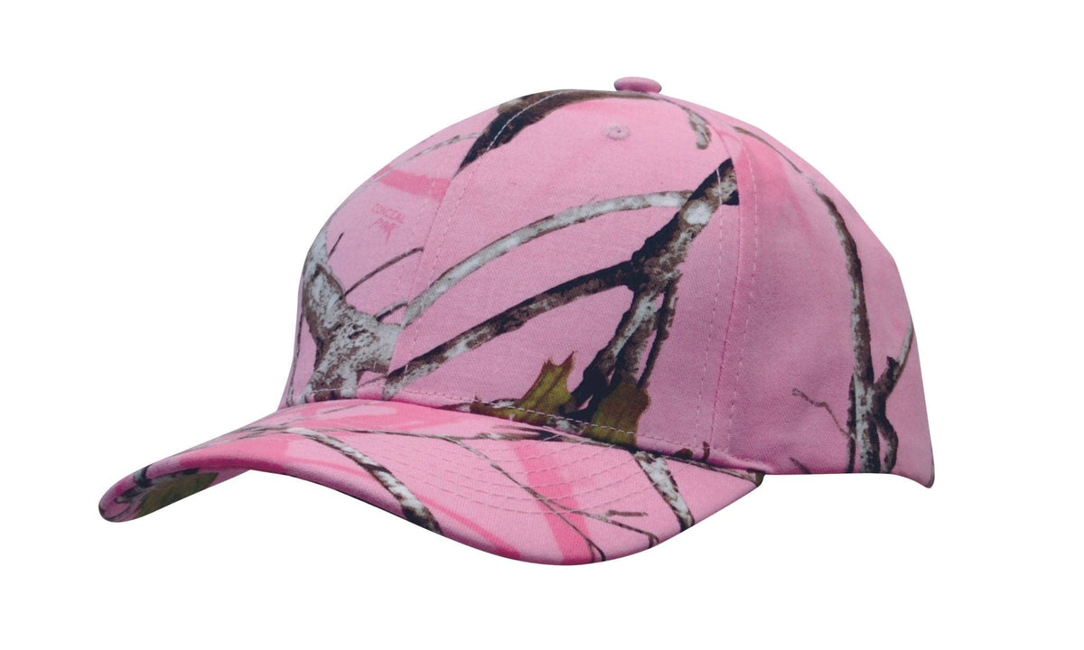 True Timber Conceal Pink 6 Panel Camouflage Cap with Mesh