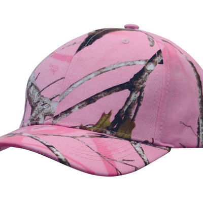 True Timber Camouflage 6 Panel Cap Mesh Pink
