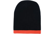 Two Tone Cable Knit Beanie Toque with Premium Dual Colors thumbnail 8 two tone cable knit beanie - toque - madhats.com.au