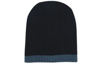 Two Tone Cable Knit Beanie Toque with Premium Dual Colors thumbnail 9 two tone cable knit beanie - toque - madhats.com.au