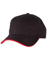 Underpeak Contrast Colour Baseball Cap with Stylish Brim Accent thumbnail 1