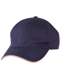 Underpeak Contrast Colour Baseball Cap with Stylish Brim Accent thumbnail 2