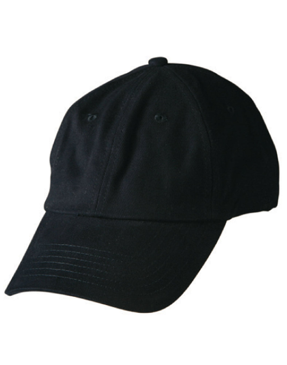 Premium 6-Panel Unstructured Cotton Cap with Pre-Curved Peak