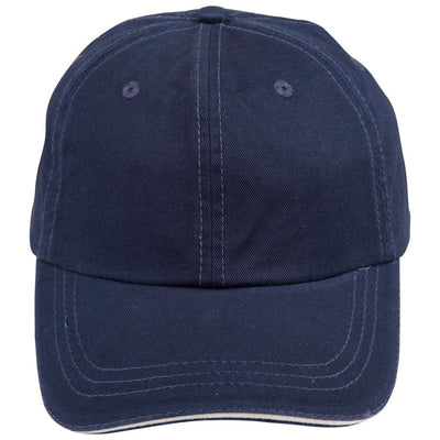 Washed polo cotton unstructured cap sandwich cap