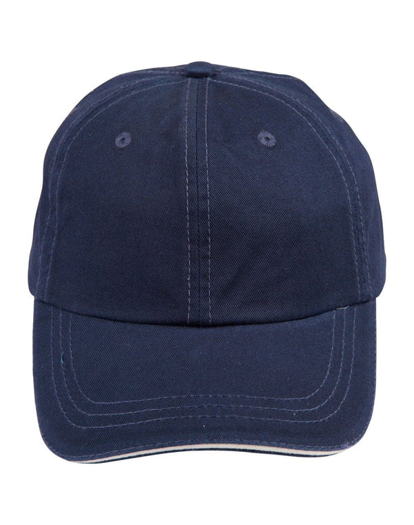 Washed polo cotton unstructured cap sandwich cap