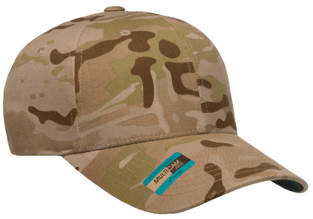 Yupoong Flexfit Multicam Camo 6 Panel Baseball Cap