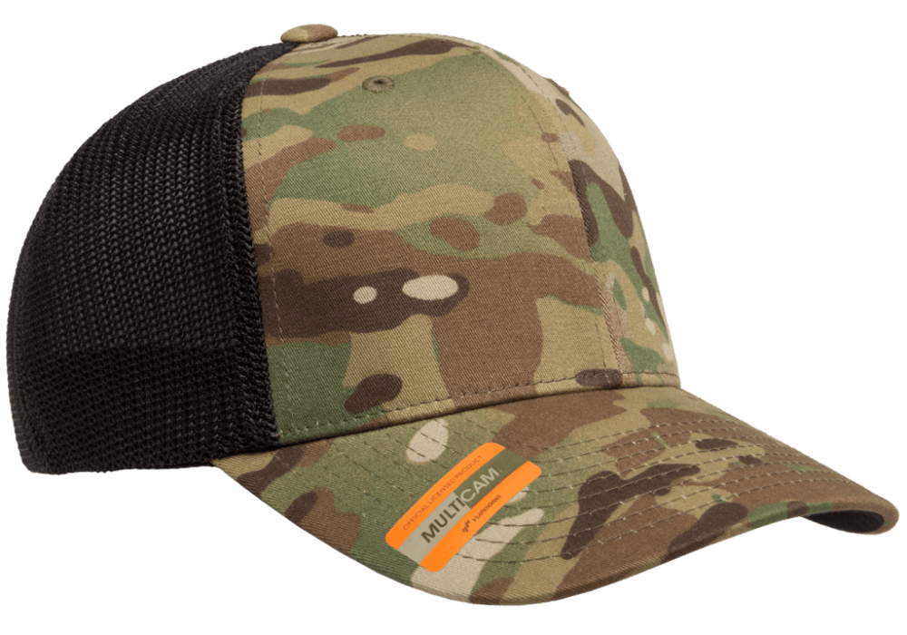 Yupoong Flexfit MultiCam Cotton Camo Trucker Mesh