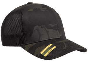 Yupoong Flexfit MultiCam Cotton Camo Trucker Mesh - madhats.com.au