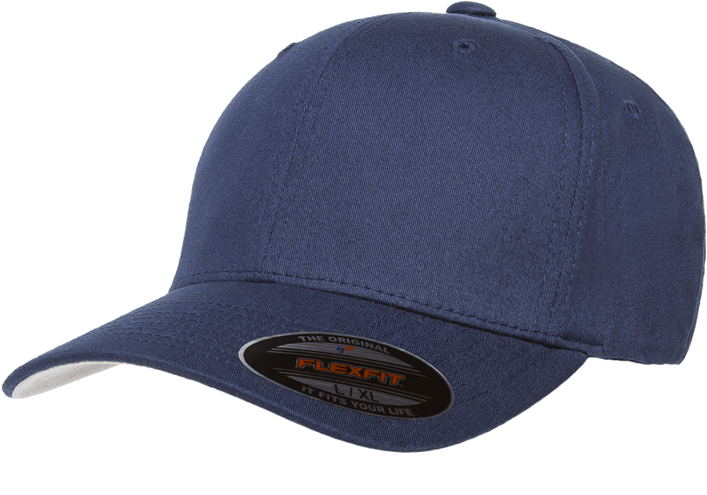 Yupoong V-Flexfit Cotton Twill Cap in Navy, Red, Royal & White