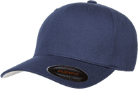 Yupoong V-Flexfit Cotton Twill Cap in Navy, Red, Royal & White thumbnail 3
