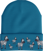 Ziva Zebra Beanie - madhats.com.au